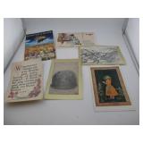 VINTAGE EPHERMA FRENCH LACE RELIGIOUS PRINT &