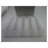 NEW BOX OF PLASTIC COIN HOLDERS