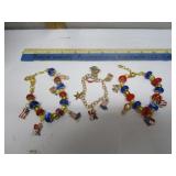PATRIOTIC BRACELETS WITH CHARMS