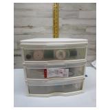 STORAGE BOX WITH SEWING NOTIONS