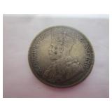 1918 CANADIAN TWENTY-FIVE-CENT PIECE