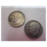 1954 & 1962 ROOSEVELT DIMES
