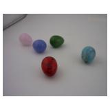 DECORATIVE SMALL STONE EGGS - GREAT FOR A HEN ON