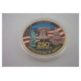 250TH ANNIVERSARY COMMEMORATIVE TOKEN -COLORIZED