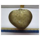 BRASS STRAWBERRY HAND CHASED