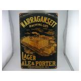 NARRAGANSETT BREWING CO VINTAGE STYLE SIGN - HAS