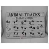 ANIMAL TRACKS FIELD GUIDE SIGN