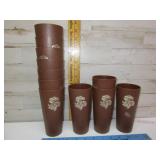 VINTAGE PLASTIC MUSHROOM CUPS