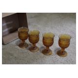 VINTAGE AMBER GLASSES