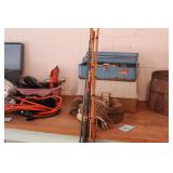 FISHING POLES, TACKLE BOXES, & CONTENTS