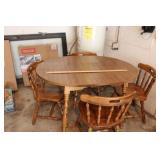 OVAL TABLE & 4 CHAIRS