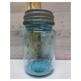 PINT BLUE MASON JAR