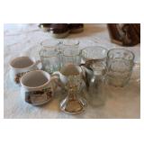 CHRISTMAS GOBLETS, SOUP MUGS, & GLASSWARE