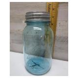 QUART BLUE MASON JAR