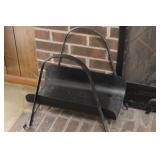WROUGHT IRON LOG CADDY
