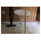 WROUGHT IRON PATIO SIDE TABLE