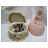 POWDER HOLDER & BUTTLERFLY BROOCHES