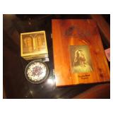 VIRGINIA BEACH BIBLE BOX & 2 TRINKET BOXES