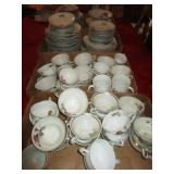 JAPAN LARGE SET OF CHINA CUPS, SAUCERS, & PLATES