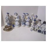 BLUE & WHITE FIGURINES