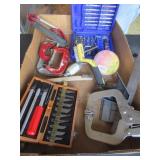 TAPE, RAZOR, DRILL BITS, & PLUMB BOB