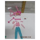 BARBIE #7432 DRESS & PLAY EXERCISE CENTER