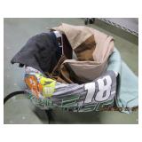 LAUNDRY BASKET WITH SNAKE PANTS TIES, T-SHIRTS, &
