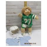 CABBAGE PATCH KIDS FOOTBALL PLAYER WITH DOCUMENTS