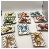 VINTAGE 1984 GREMLIN CARD STICKERS (5) COMPLETE