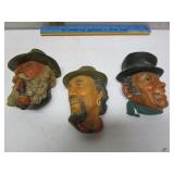 MADE IN ENGLAND CHALK ART HEADS