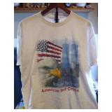 VINTAGE TWIN TOWERS RED CROSS  XL T-SHIRT