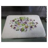 CROSS-STITCH FOOT STOOL