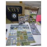 NEW NAVAL SCRAPBOOK MATERIALS