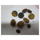 OLD METAL BUTTONS