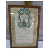 VINTAGE FRAMED LOVE LETTERS