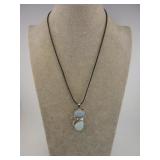 OPALESCENT STYLE CAT STONE PENDANT & NECKLACE