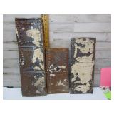 VINTAGE TIN PIECES