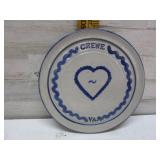 SIGNED POTTERY PLATE