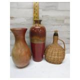 VINTAGE VASES & OLD BOTTLE