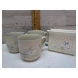 DUCK COFFEE MUGS & NAPKIN