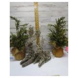 TWIG LED DEER & TREES