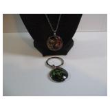 DRAGON NECKLACE & KEYCHAIN SET ï¿½ YIN YANG DOUBLE