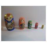 5-PC RUSSIAN NESTING DOLL SET ï¿½ COLORFUL PAINTED