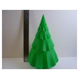 10" BRIGHT GREEN GEOMETRIC CHRISTMAS TREE