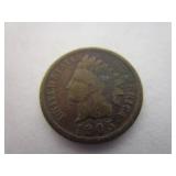 Coin; 1905 Indian Head Penny