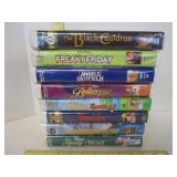 Grouping of Disney VHS tapes