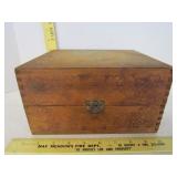 Early dove tailed cigar box