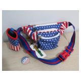 New Tipsy Elves America Fanny pack & Drink Koozie