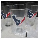 Set of 6 new Houston Texans Modelo Beer Glass