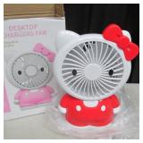 Brand new Hello Kitty Desktop Fan w/ charger